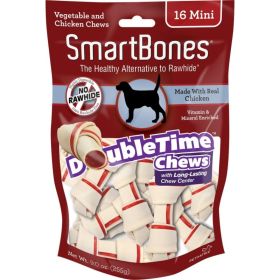 SmartBones DoubleTime Bone Chews for Dogs  Chicken  Mini