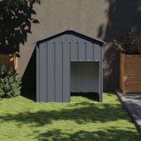 Dog House with Roof Anthracite 46.1"x40.6"x48.4" Galvanized Steel