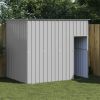 Dog House with Roof Light Gray 84.3"x60.2"x71.3" Galvanized Steel