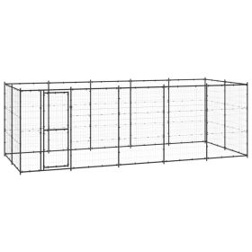 Outdoor Dog Kennel Steel 130.2 ft¬≤