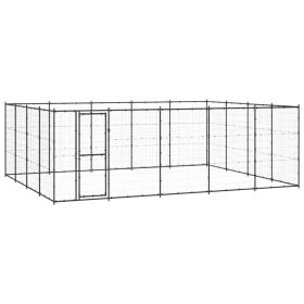 Outdoor Dog Kennel Steel 260.5 ft¬≤