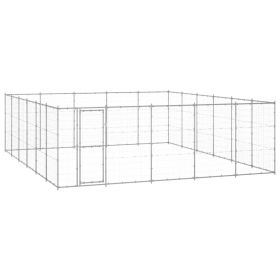 Outdoor Dog Kennel Galvanized Steel 390.7 ft¬≤