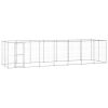 Outdoor Dog Kennel Galvanized Steel 182.3 ft¬≤