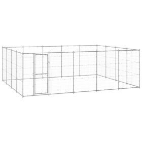 Outdoor Dog Kennel Galvanized Steel 260.5 ft¬≤