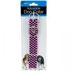 Pink Fashion Adjustable Nylon Dog Collar (pack of 24)