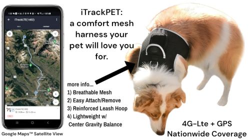 Convenient Pet Tracking GPS Pocket USB Rechargeable Waterproof Locator Size:L