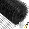 Hardware Cloth, 48" x 50' & 1"x1" Mesh Size, Galvanized Steel Vinyl Coated 16 Gauge Chicken Wire Fencing w/A Cutting Plier & A Pair of Fabric Gl