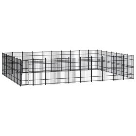 Outdoor Dog Kennel Steel 694.4 ft¬≤