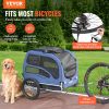 Dog Bike Trailer, Supports up to 100 lbs, Pet Cart Bicycle Carrier, Easy Folding Frame with Quick Release Wheels, Universal Bicycle Coupler, Ref