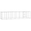 Outdoor Dog Kennel Galvanized Steel 182.3 ft¬≤