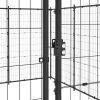 Outdoor Dog Kennel Steel 260.5 ft¬≤