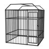 Heavy-Duty Outdoor Dog Kennel with Roof 6'x6'x7.5'