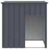 Dog House with Roof Anthracite 43.3"x40.6"x42.9" Galvanized Steel