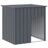 Dog House with Roof Anthracite 43.3"x40.6"x42.9" Galvanized Steel