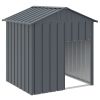 Dog House with Roof Anthracite 46.1"x40.6"x48.4" Galvanized Steel