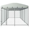 Outdoor Dog Kennel with Roof 26.2'x13.1'x7.5'