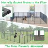 Dog Playpen Foldable 24 Panels Dog Pen 40" Height Pet Enclosure Dog Fence Outdoor with Lockable Door for Large/Medium/Small Dogs,Puppy Playpen,RV,Camp