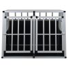 Dog Cage with Double Door 37"x34.6"x27.2"