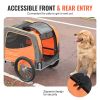 Dog Bike Trailer, Supports up to 66 lbs, Pet Cart Bicycle Carrier, Easy Folding Frame with Quick Release Wheels, Universal Bicycle Coupler, Refl