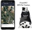 Efficient Realtime Pet Tracking w/ Mini Waterproof Pet Collar Tracker Size:L