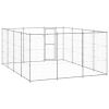 Outdoor Dog Kennel Galvanized Steel 156.3 ft¬≤