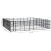 Outdoor Dog Kennel Steel 803.5 ft¬≤