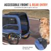 Dog Bike Trailer, Supports up to 100 lbs, Pet Cart Bicycle Carrier, Easy Folding Frame with Quick Release Wheels, Universal Bicycle Coupler, Ref