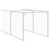 Dog House with Run Anthracite 43.3"x400.4"x43.3" Galvanized Steel