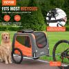 Dog Bike Trailer, Supports up to 66 lbs, Pet Cart Bicycle Carrier, Easy Folding Frame with Quick Release Wheels, Universal Bicycle Coupler, Refl