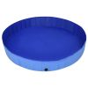 Foldable Dog Swimming Pool Blue 78.7"x11.8" PVC