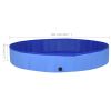 Foldable Dog Swimming Pool Blue 118.1"x15.7" PVC