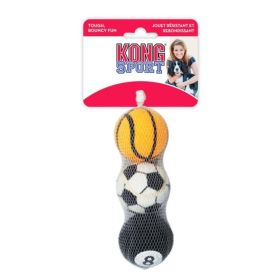 KONG Assorted Sports Balls Set (Option: Medium  2.5" Diameter (3 Pack))