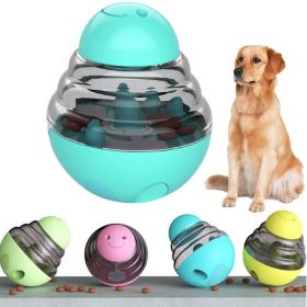 Tumbler Dog Leaky Dog Leaky Ball Bite-resistant Puzzle Training Dog Toy Pet Cat Toy Cat Feeder dog feeder (colour: Green)