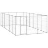 Outdoor Dog Kennel Galvanized Steel 234.4 ft¬≤