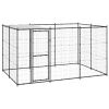 Outdoor Dog Kennel Steel with Roof 78.1 ft¬≤