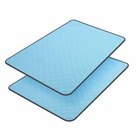 Washable Pee Pads for Dogs, Pee Pads Waterproof Potty Training Pad for Dogs, 89.5 x 59.2cm/34.5"x23", Rusableable Pee Pads Non-Slip Pee Pad Suitable f (Color: Blue)