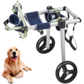 2 Wheels Dog Wheelchair for Back Legs, Pet Wheelchair Lightweight & Adjustable Assisting in Healing, Dog Cart/Wheelchair for Injured, Disabled, (size: Medium Size (M))