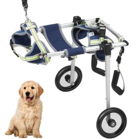 2 Wheels Dog Wheelchair for Back Legs, Pet Wheelchair Lightweight & Adjustable Assisting in Healing, Dog Cart/Wheelchair for Injured, Disabled, (size: Extra Small (XS))