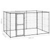 Outdoor Dog Kennel Steel with Roof 78.1 ft¬≤