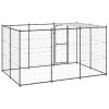 Outdoor Dog Kennel Steel with Roof 78.1 ft¬≤