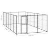 Outdoor Dog Kennel Steel 234.4 ft¬≤