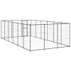 Outdoor Dog Kennel Steel 234.4 ft¬≤