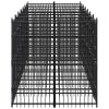 Outdoor Dog Kennel Steel 138.9 ft¬≤