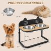 Raised Pets Cats Dog Feeding Station Elevated Pet Feeder