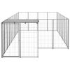 Dog Kennel Silver 117.2 ft¬≤ Steel